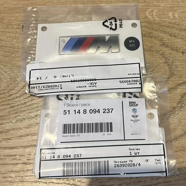 Шильдики м на крылья BMW G30 LCI G05 Cerium